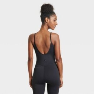 Joylab women's bodysuit jumpsuit unitard - black - size Small - New